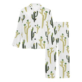 Cute cactus pattern Men's Long Pajama Set
