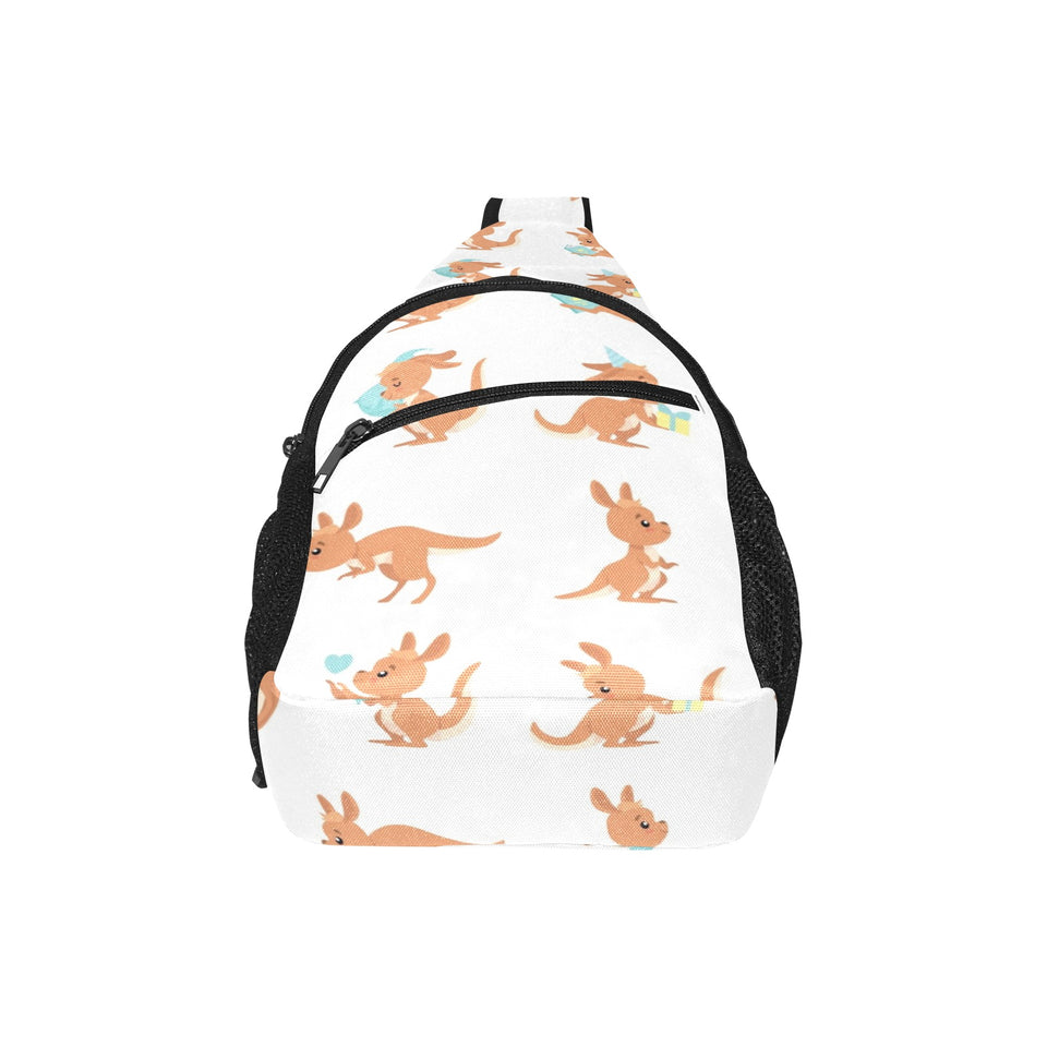 Cute Kangaroo pattern All Over Print Chest Bag