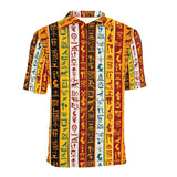 Egypt Hieroglyphics Pattern Print Design 01 Men's All Over Print Polo Shirt
