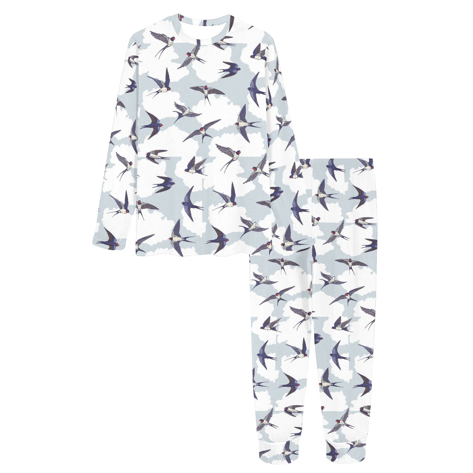 Swallow Pattern Print Design 05 Women's All Over Print Pajama Set