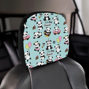Cute baby panda pattern Car Headrest Cover