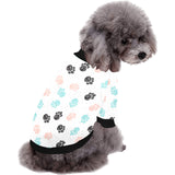 Dog Paws Pattern Print Design 04 All Over Print Pet Dog Round Neck Fuzzy Shirt