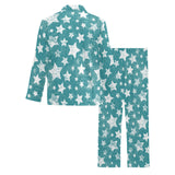 Vintage star pattern Men's Long Pajama Set