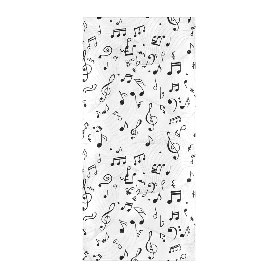 Music Notes Pattern Print Design 04 Beach Towel