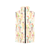 Ice cream cone pattern Women's Padded Vest