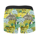 Hand drawn windmill pattern Men's All Over Print Boxer Briefs Men's Underwear