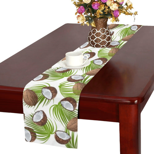 Coconut Pattern Print Design 04 Table Runner