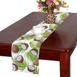 Coconut Pattern Print Design 04 Table Runner