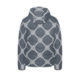 nautical steering wheel rope pattern Kids' Boys' Girls' Padded Hooded Jacket