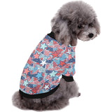 Hand drawn colorful starfish All Over Print Pet Dog Round Neck Fuzzy Shirt