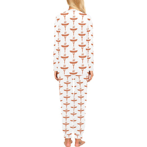 Sausage Pattern Print Design 05 Women's All Over Print Pajama Set