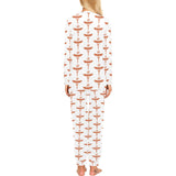 Sausage Pattern Print Design 05 Women's All Over Print Pajama Set