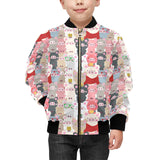 Pig Pattern Print Design 02 Kids' Boys' Girls' Bomber Jacket