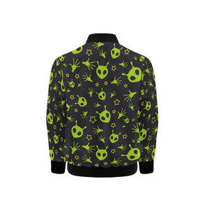 Alien Pattern Print Design 02 Kids' Boys' Girls' Bomber Jacket