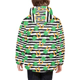 Horseshoes Pattern Print Design 01 Kids' Boys' Girls' Padded Hooded Jacket