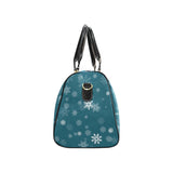 Snowflake pattern dark background Travel Bag