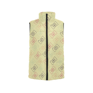 Camera Pattern Print Design 01 Men's Padded Vest