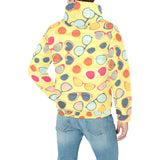 Sun Glasses Pattern Print Design 05 Men's Padded Hooded Jacket