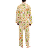 Guinea Pig Pattern Print Design 05 Men's Long Pajama Set