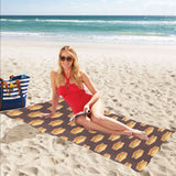 Sandwich Pattern Print Design 04 Beach Towel