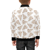 Hand drawn pizza pattern Kids' Boys' Girls' Bomber Jacket