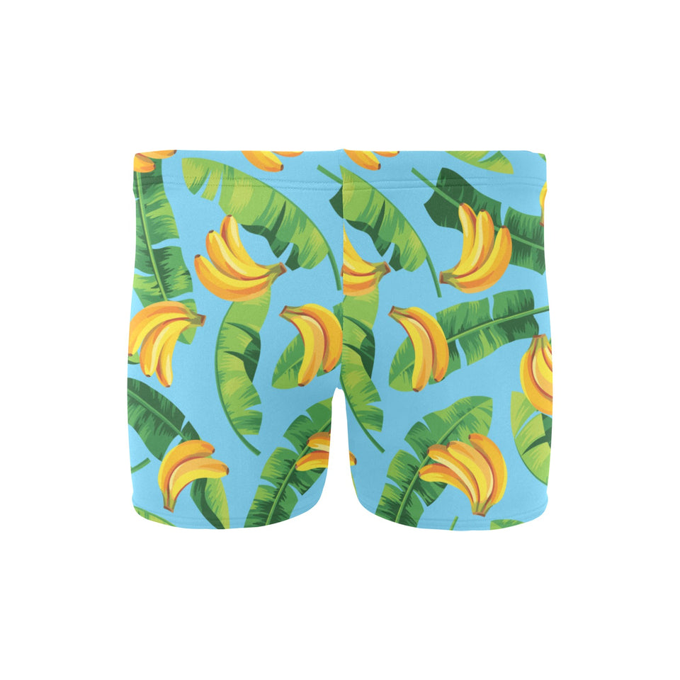 banana leaves banana design pattern Men's Swimming Trunks