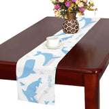 Blue whale pattern Table Runner