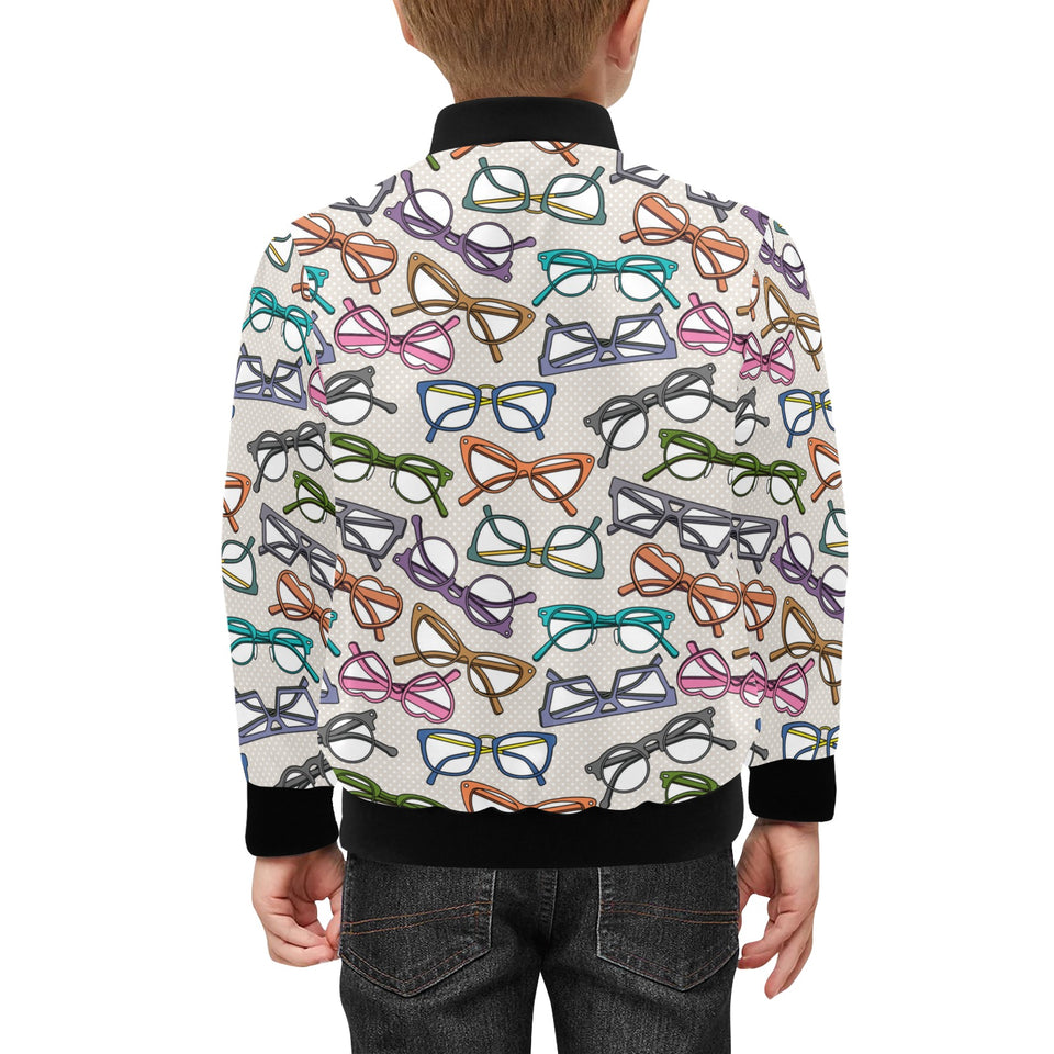 Sun Glasses Pattern Print Design 01 Kids' Boys' Girls' Bomber Jacket