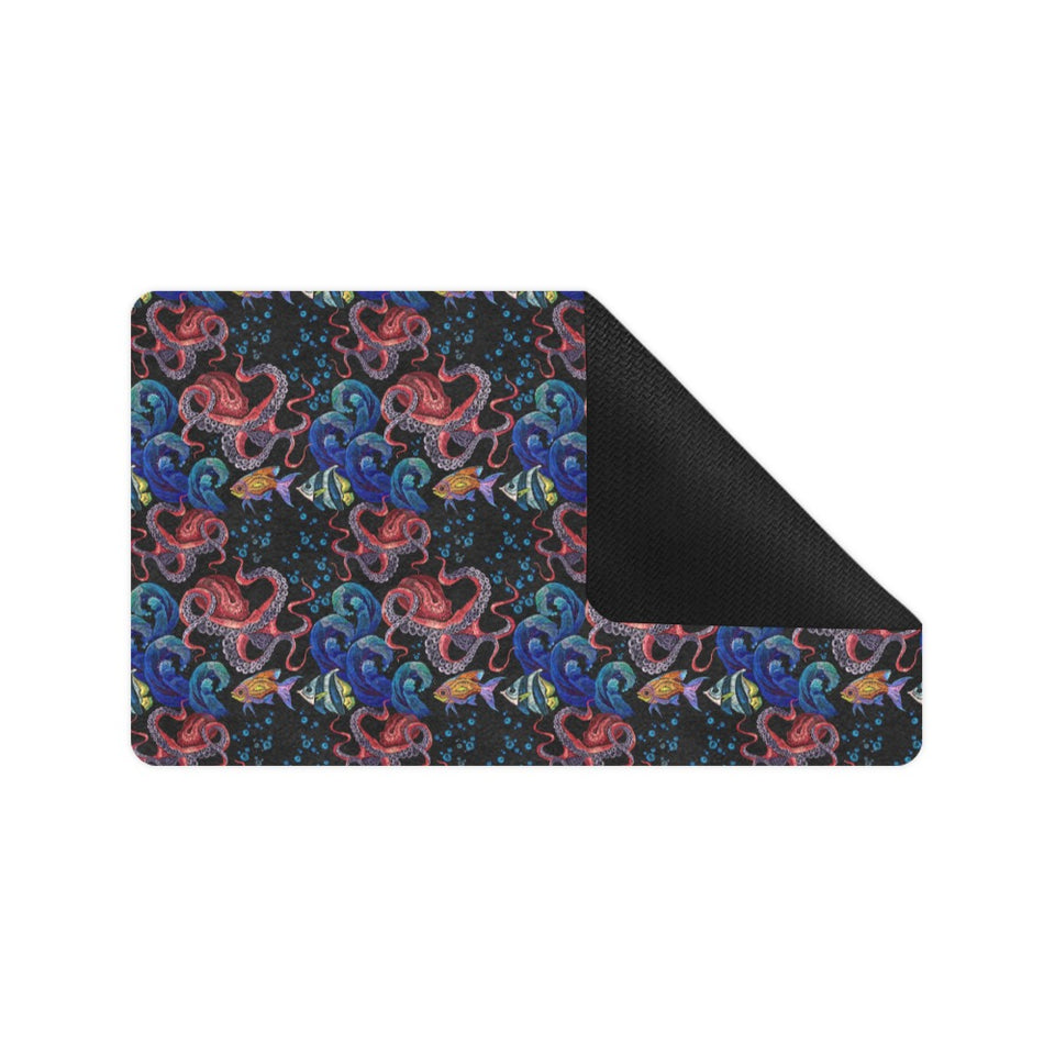 Octopus sea wave tropical fishe pattern Doormat