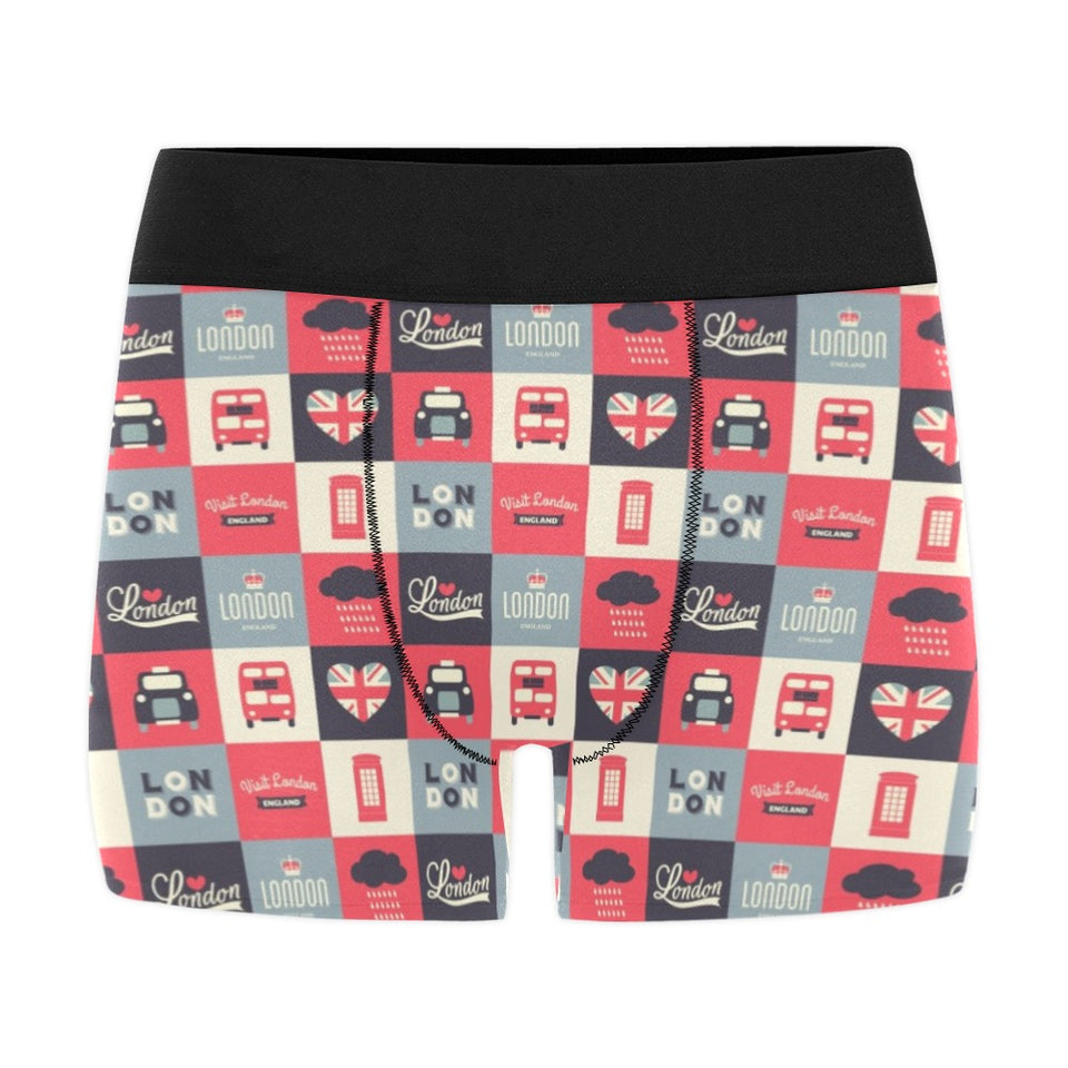 British Pattern Print Design 05 Men's All Over Print Boxer Briefs Men's Underwear