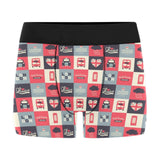 British Pattern Print Design 05 Men's All Over Print Boxer Briefs Men's Underwear