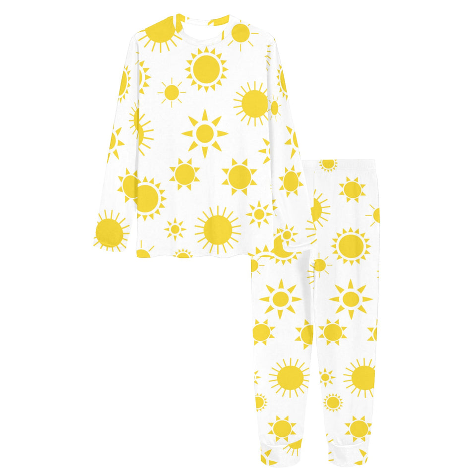 Sun pattern Women's All Over Print Pajama Set