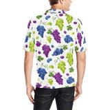 Grape pattern Men's All Over Print Polo Shirt