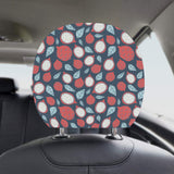 dragon fruits dark blue background Car Headrest Cover