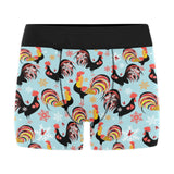Rooster chicken cock snowfalke Men's All Over Print Boxer Briefs Men's Underwear