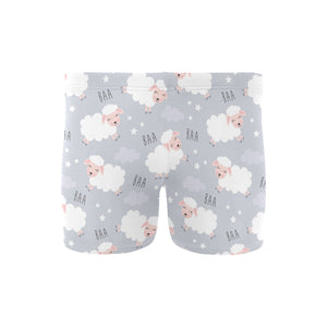Sweet dreams sheep pattern Men's Swimming Trunks
