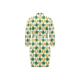 Horseshoes Pattern Print Design 04 Men's Long Sleeve Belted Night Robe
