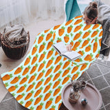 Carrot Pattern Print Design 03 Blanket Robe with Sleeves