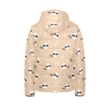 Cute raccoon heart pattern Kids' Boys' Girls' Padded Hooded Jacket