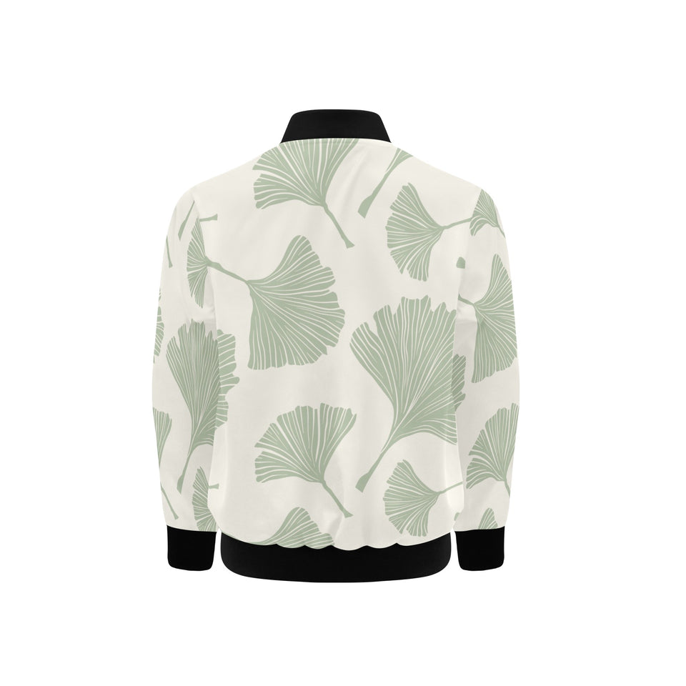 Ginkgo leaves pattern Kids' Boys' Girls' Bomber Jacket