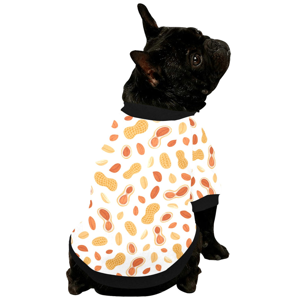 peanuts pattern All Over Print Pet Dog Round Neck Fuzzy Shirt
