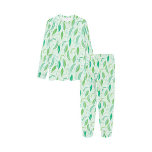 Green Peas Pattern Print Design 01 Kids' Boys' Girls' All Over Print Pajama Set