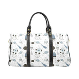 Hand drawn space elements space rocket star planet Travel Bag