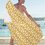 Pretzels Pattern Print Design 01 Beach Towel