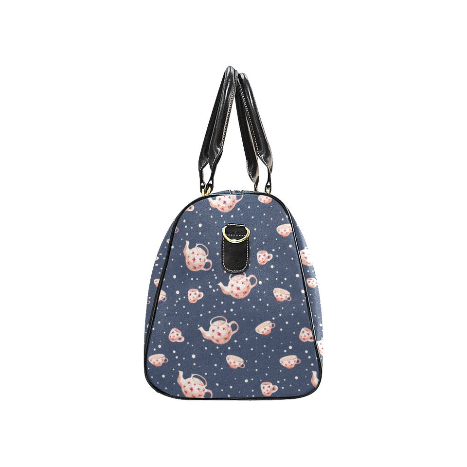 Tea pots Pattern Print Design 04 Travel Bag