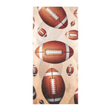 American football ball design pattern Beach Towel