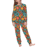 Gear Pattern Print Design 01 Kids' Boys' Girls' All Over Print Pajama Set