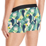 Toucan tropical leaves design pattern Men's All Over Print Boxer Briefs Men's Underwear