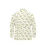 Cute cartoon frog baby pattern Men's Long Sleeve Polo Shirt