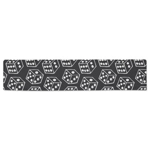 Dice Pattern Print Design 01 Table Runner